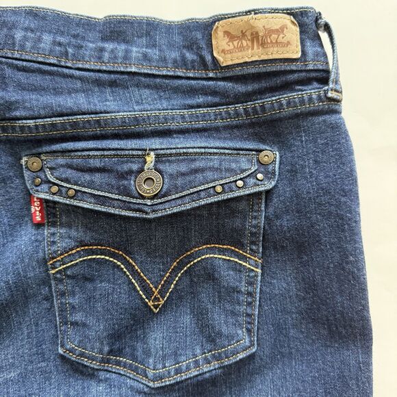 Levi's 515 Bootcut Jeans Dark Wash Women’s Size 16 - Picture 5 of 9